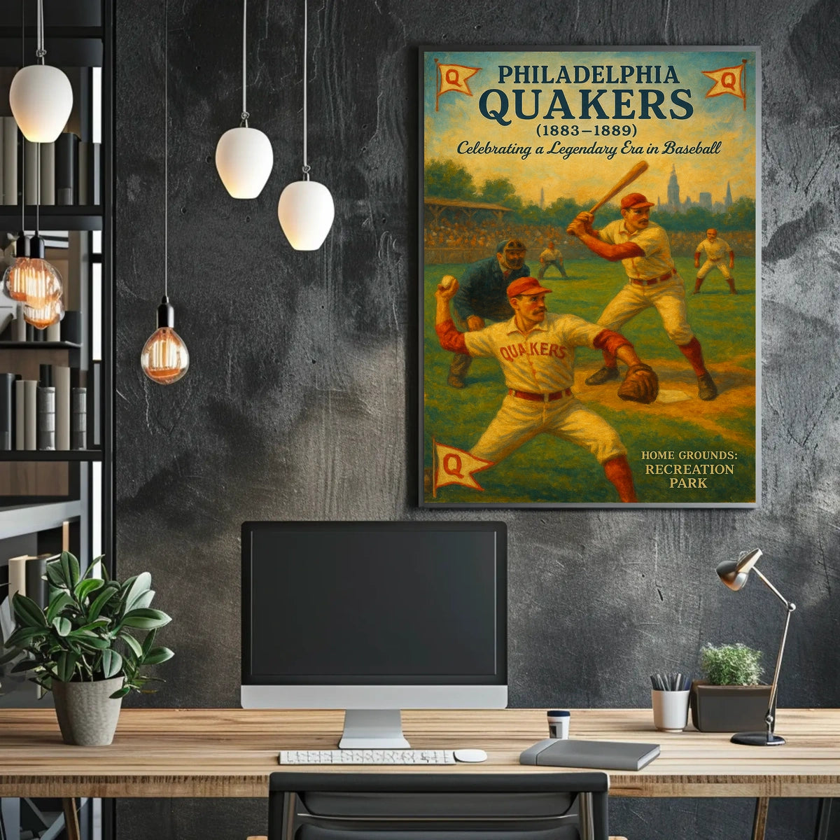 Philadelphia Quakers Celebrating A Poster