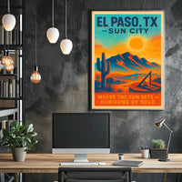 El Paso, TX Sun City Poster