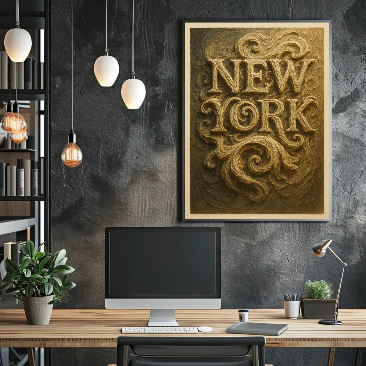 New York Artistic Typography Poster
