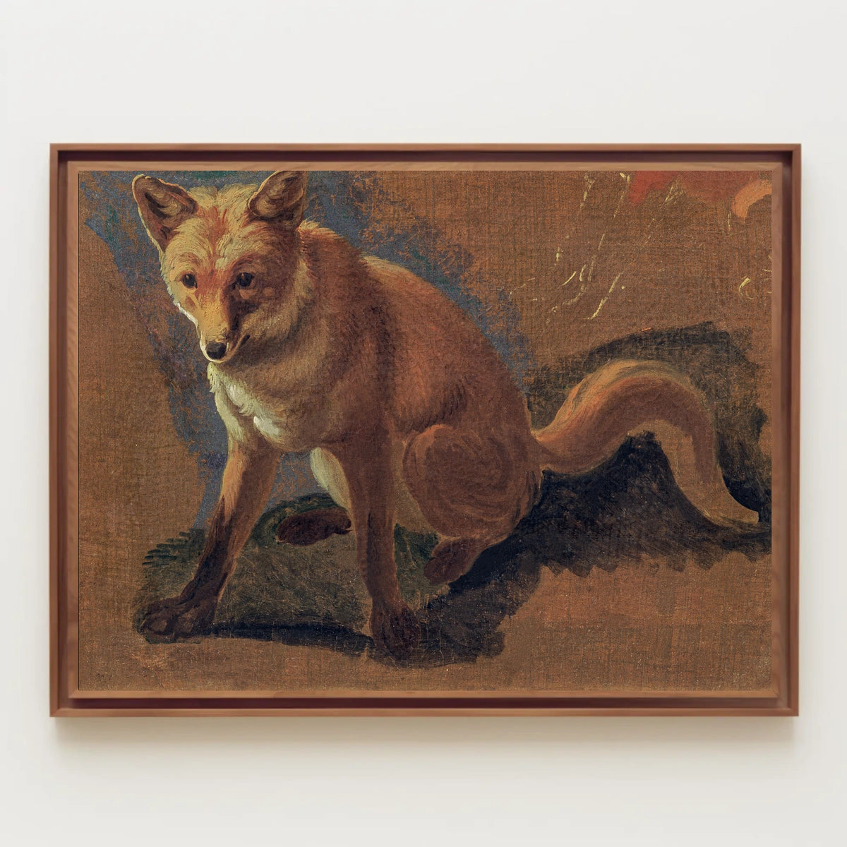 Majestic Fox Painting in Classic Animal Poster