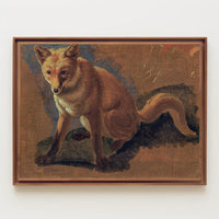 Majestic Fox Painting in Classic Animal Poster