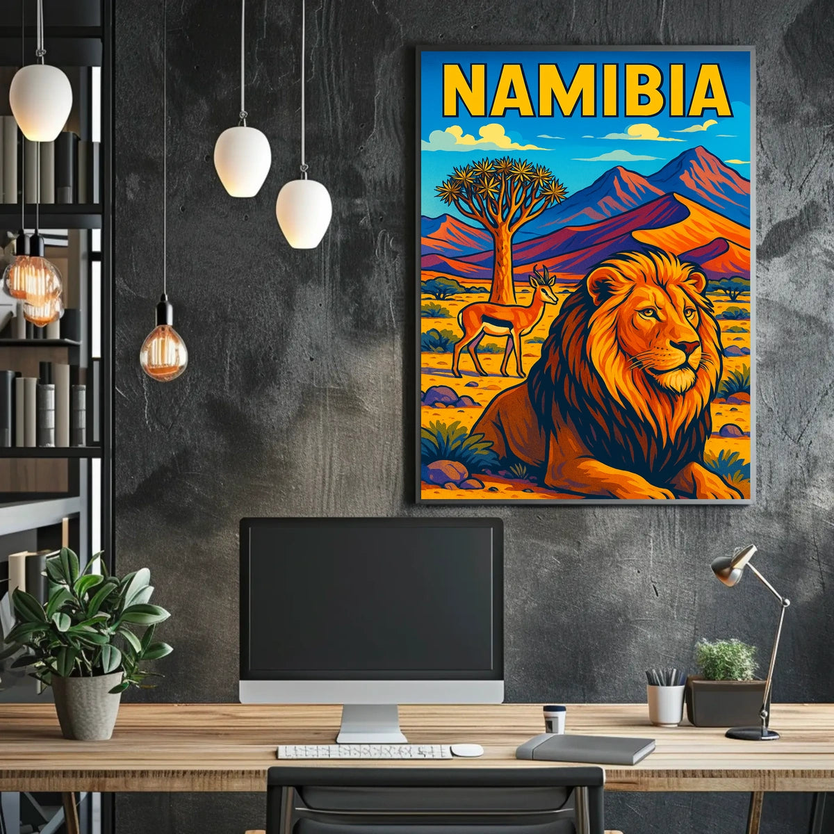 Namibia Wildlife Adventure Poster