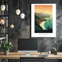 Big Sur Coastal Landscape Poster PosterGoat