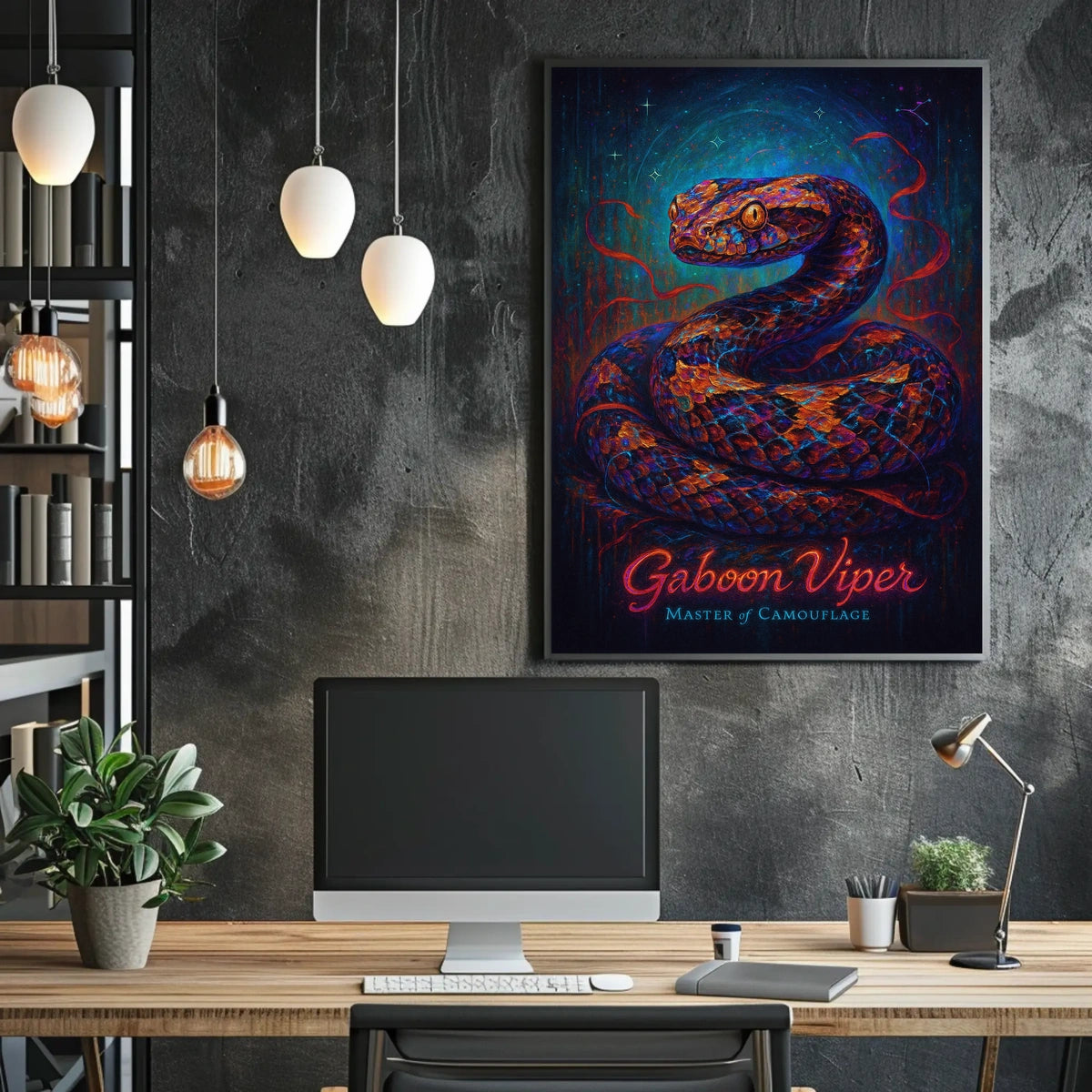 Gaboon Viper Master of Camouflage Poster