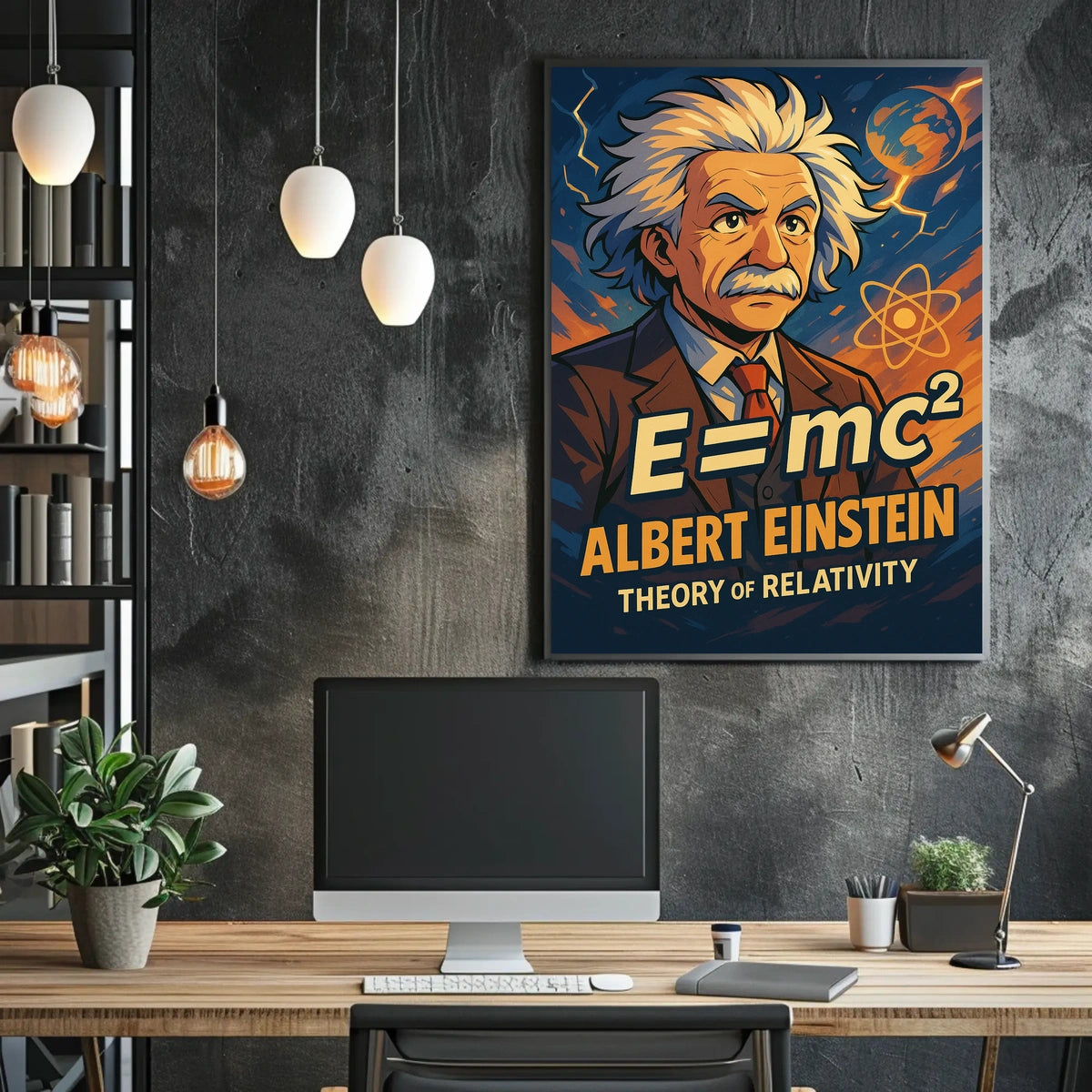 Albert Einstein Theory Of Relativity Poster