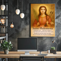 Saint Philomena Poster PosterGoat