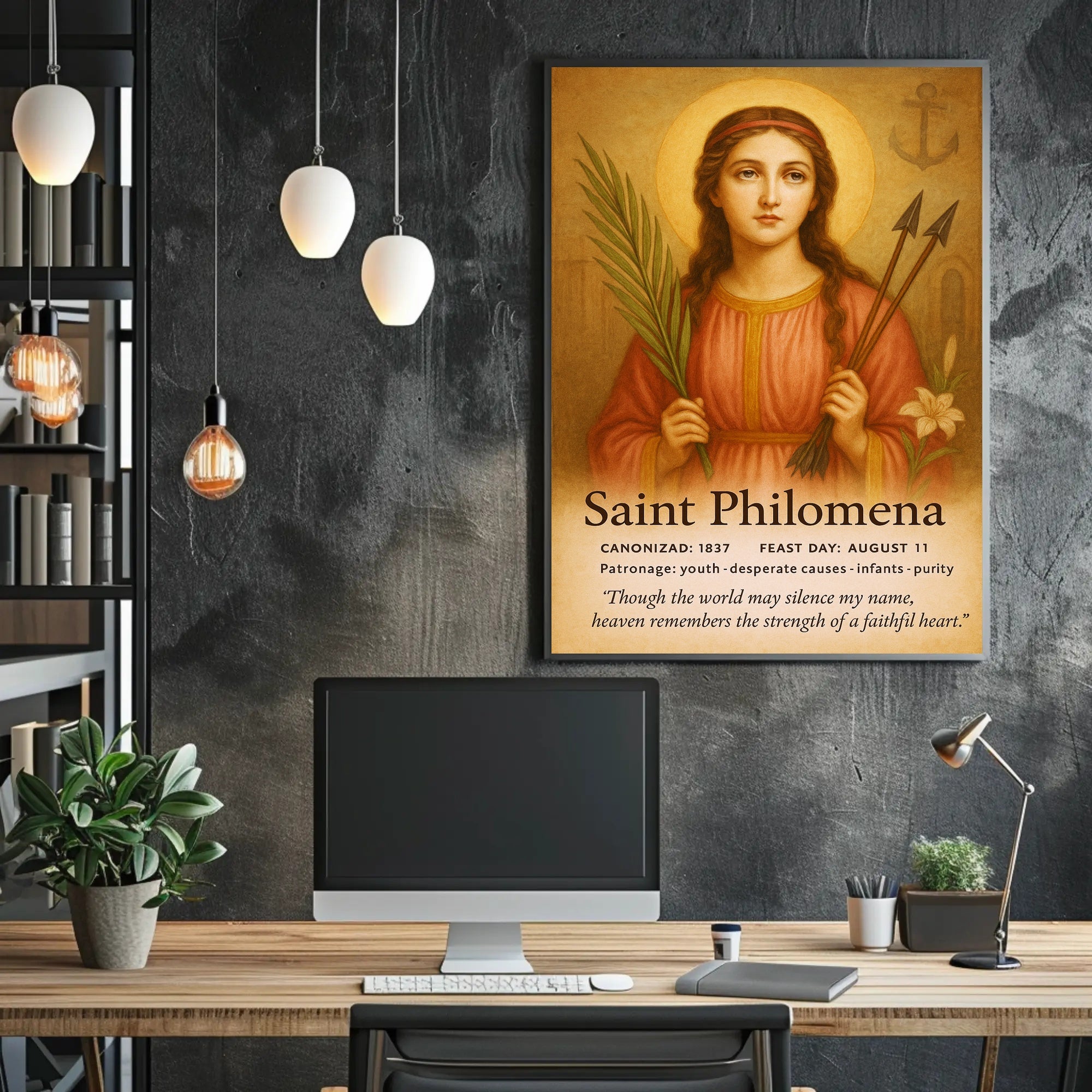 Saint Philomena Poster PosterGoat