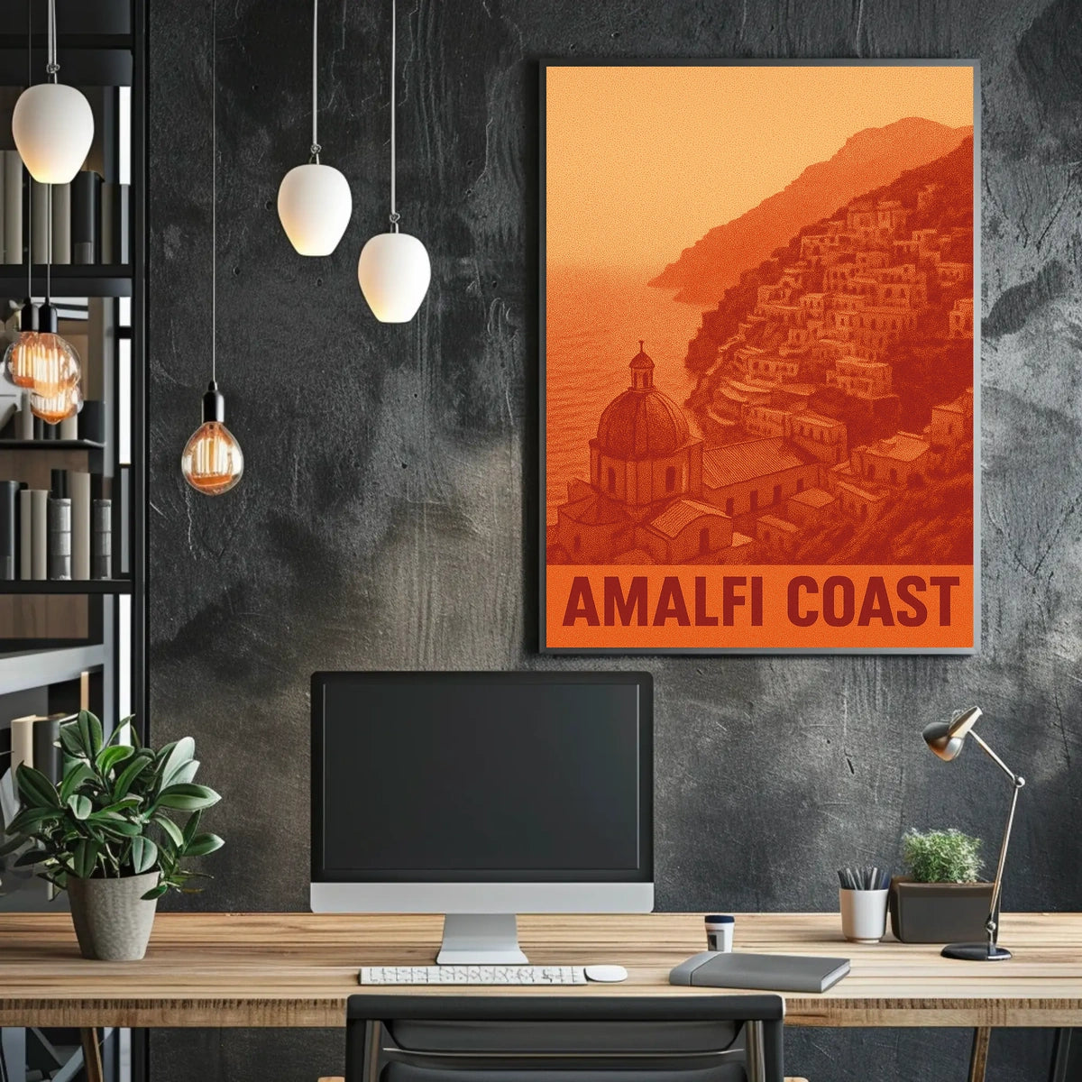 Amalfi Coast Poster 18x24 Coastal Wall Art Print Edition