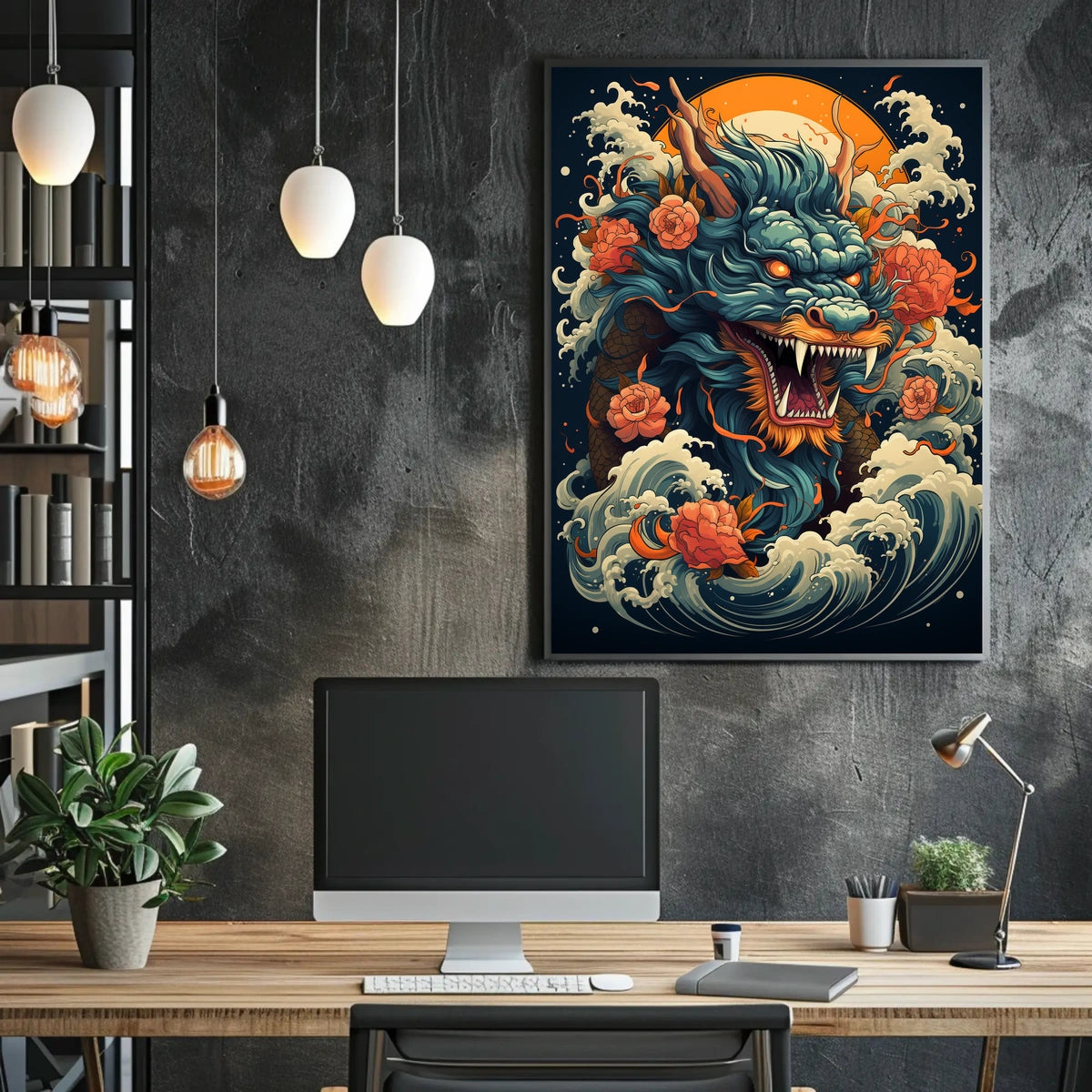 Dragon Of The Waves Poster