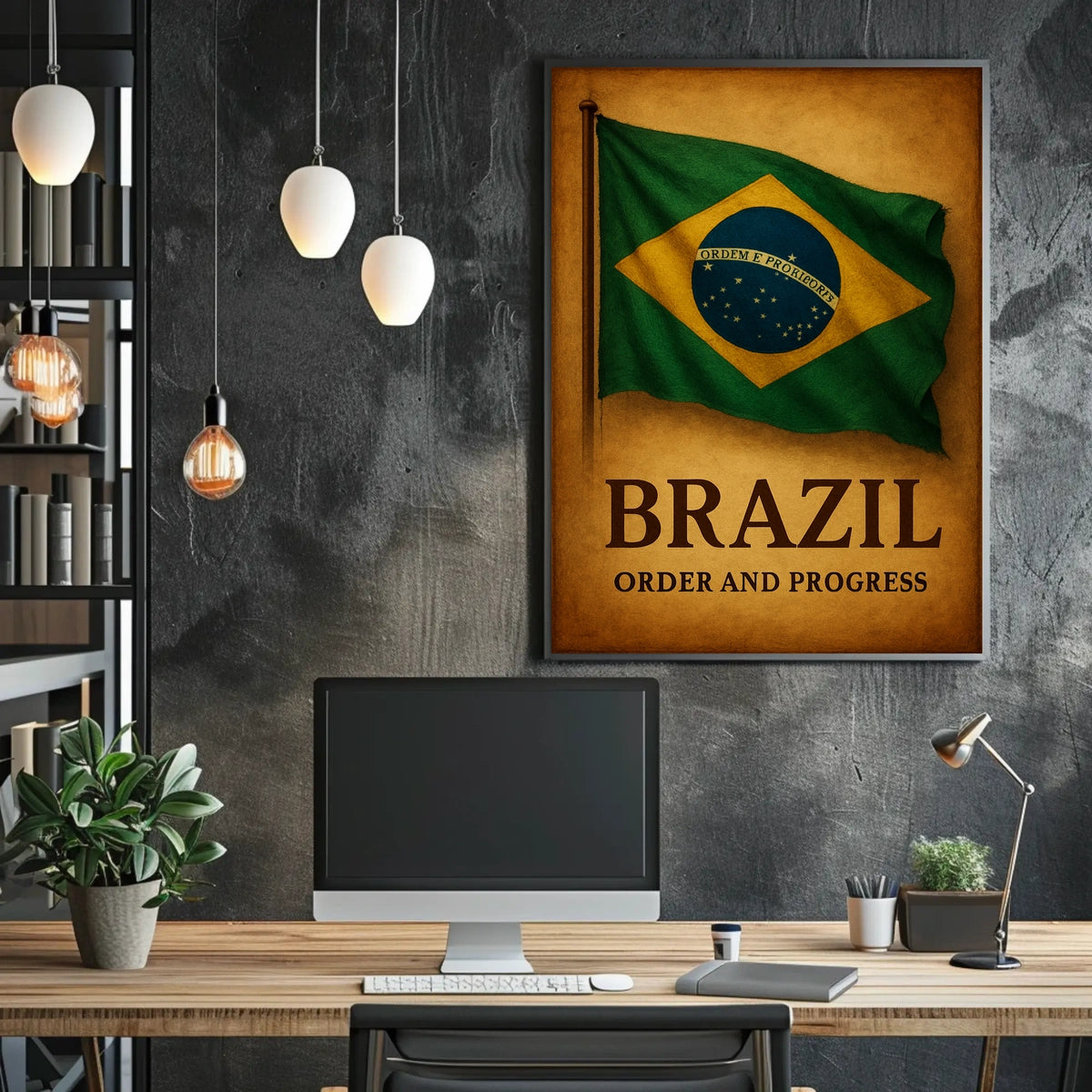 Brazil Order And Progress Poster