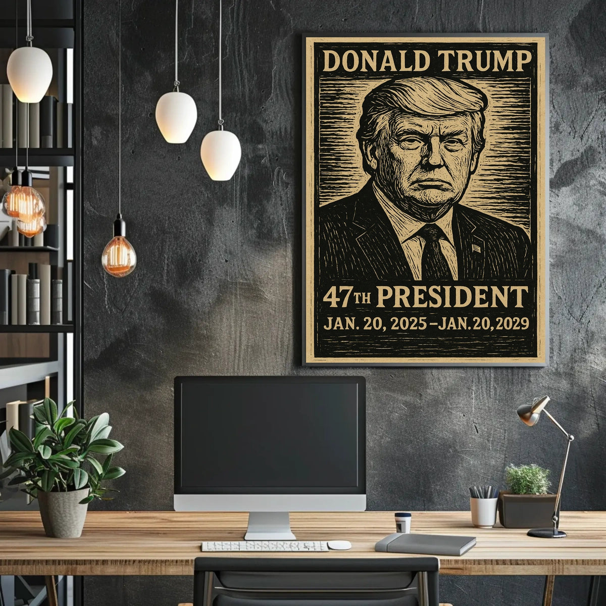 Donald Trump Patriot Visionary Expressionism Poster