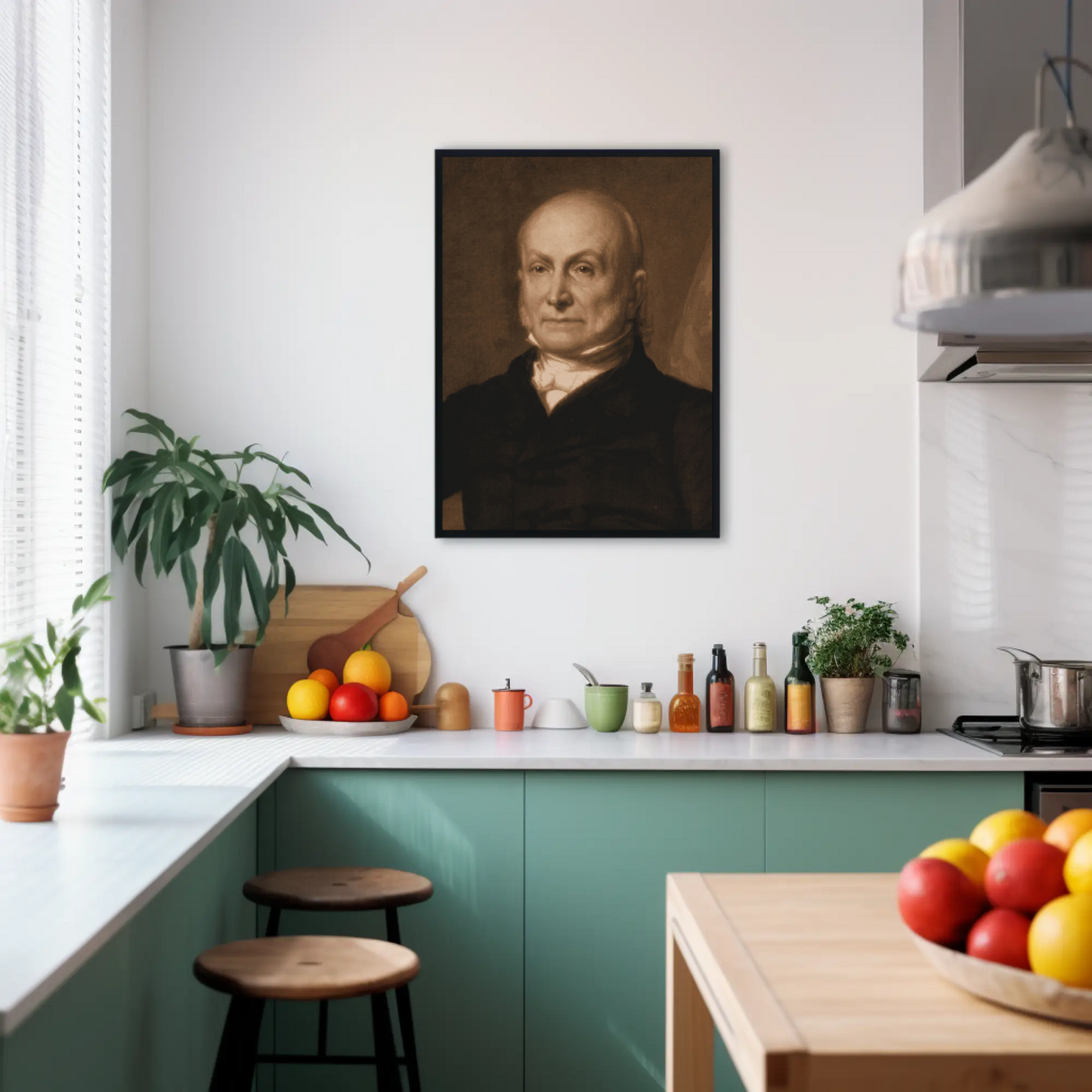 John Quincy Adams 6th President Sepia Photo