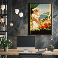 Serenity By The Sea Travel Poster Art Print Decor