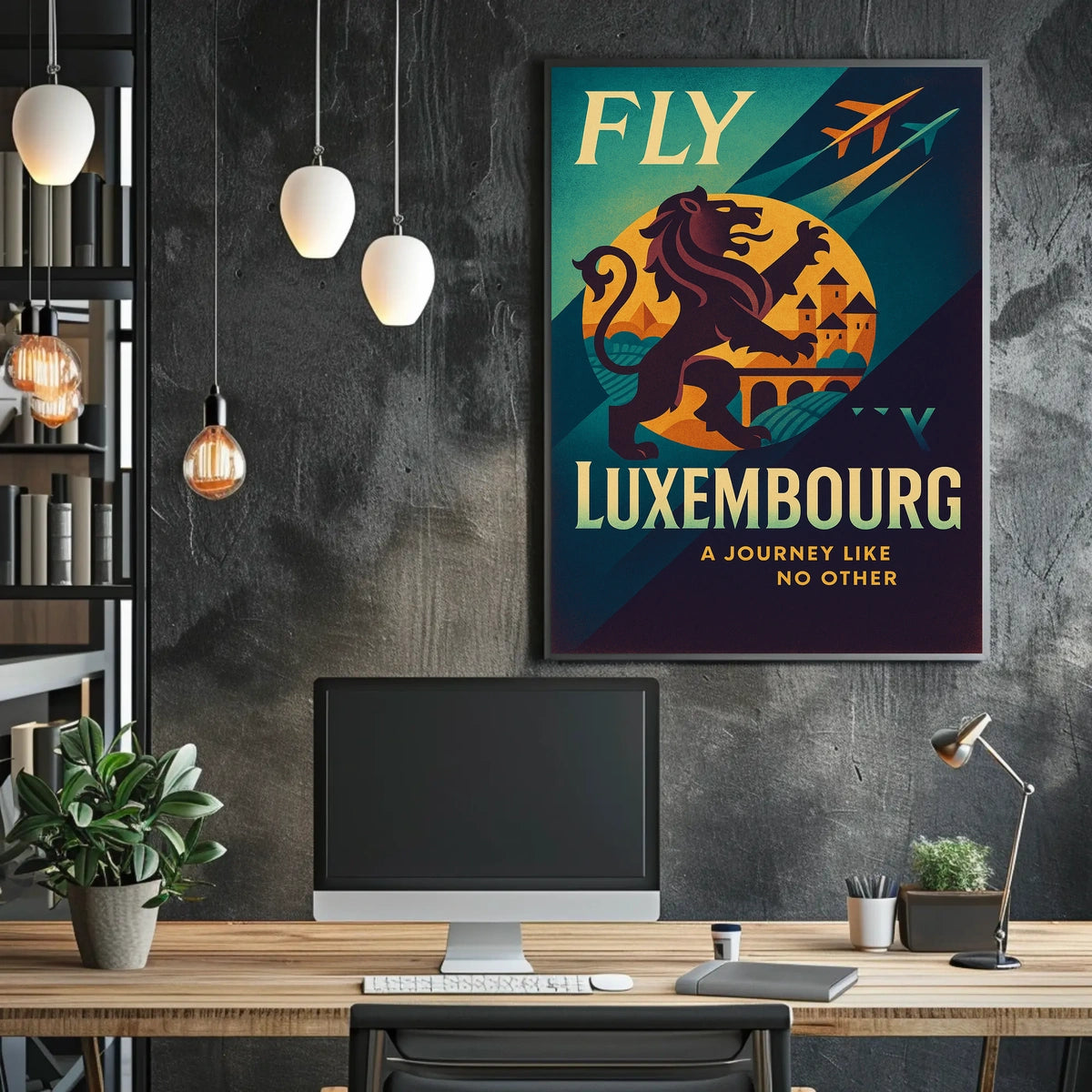 Fly To Luxembourg Poster