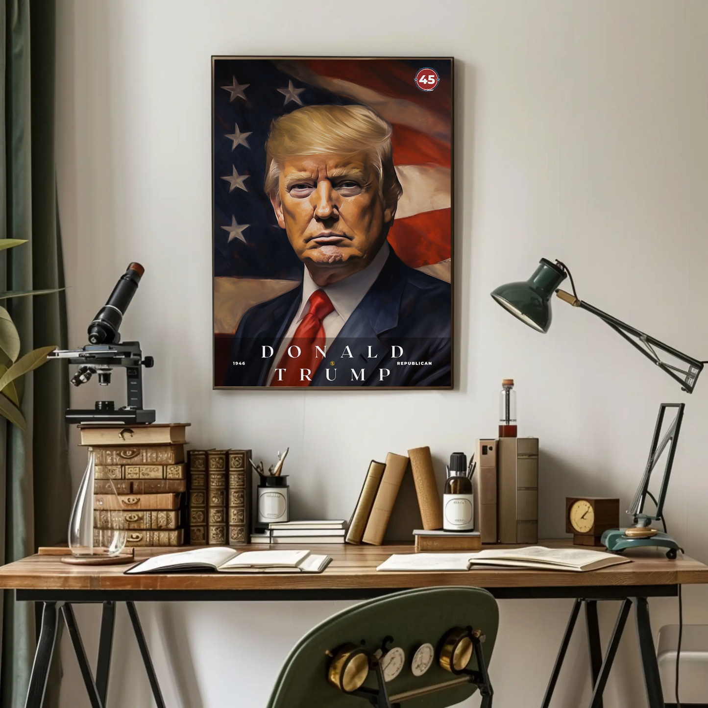 Donald Trump 45th President Of The United States Portrait