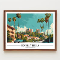 Beverly Hills Glamour Sunlit Streets Urban or Cityscape Poster