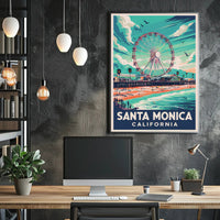 Santa Monica Beachfront Poster