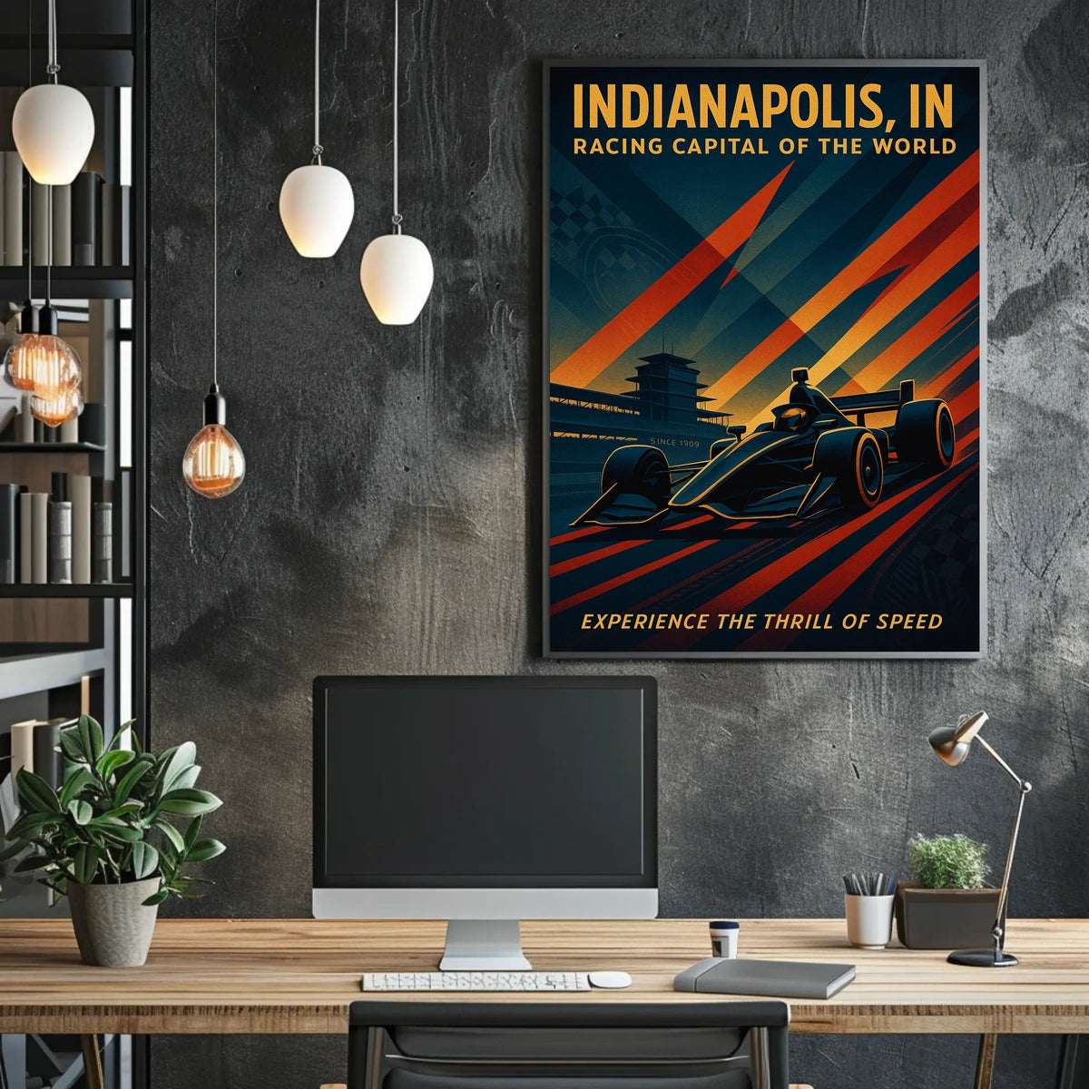 Indianapolis Racing Capital of the World Poster