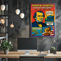 Andrew Johnson A Pop Art Presidency Poster