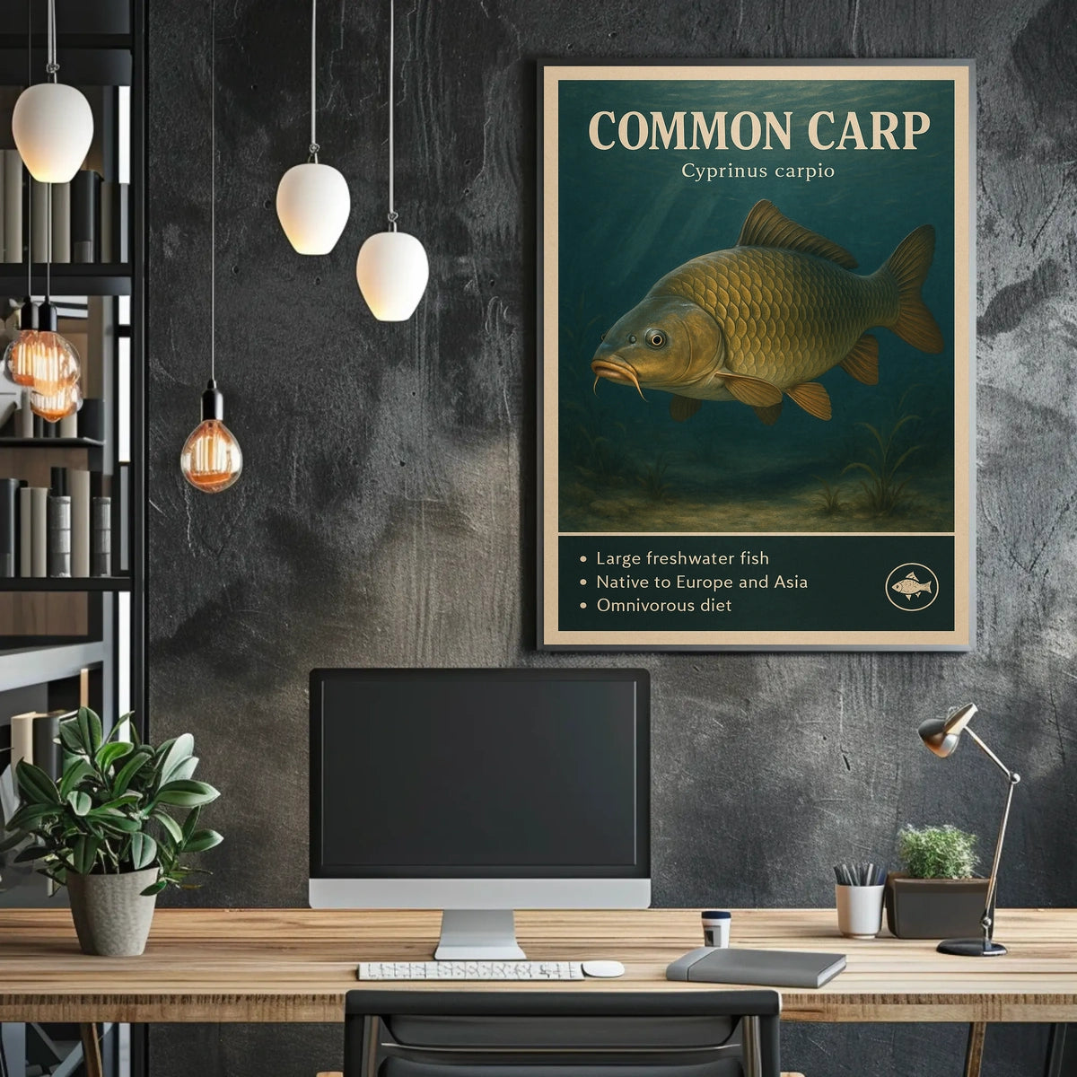 Common Carp Cyprinus carpio Poster