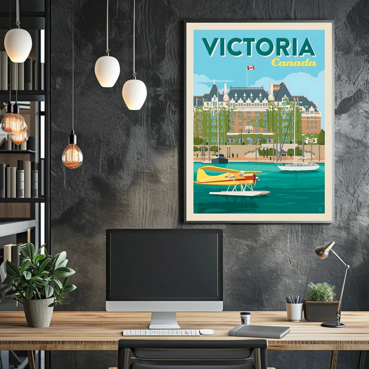 Victoria, Canada Travel Poster
