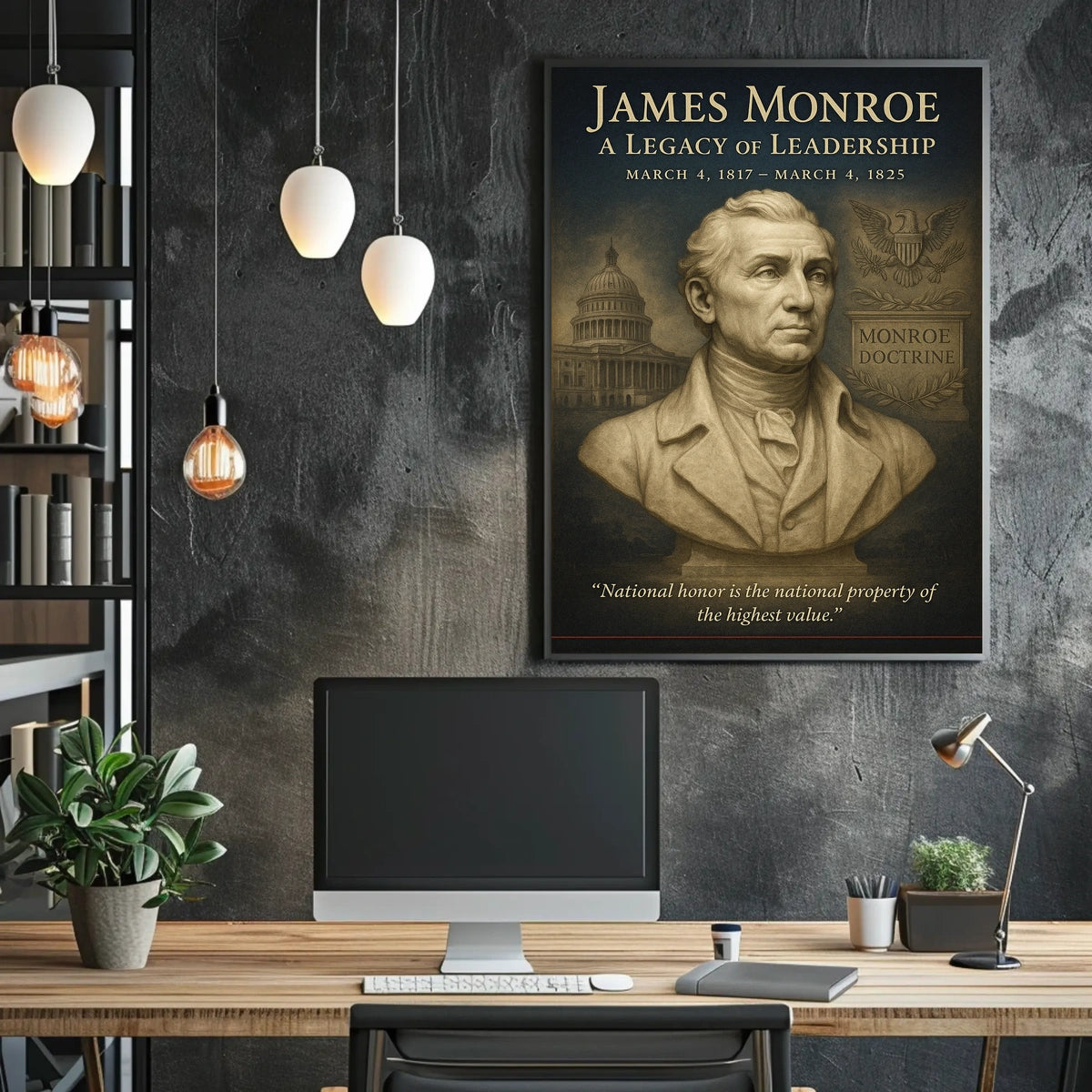 James Monroe A Legacy Of Leadership Poster