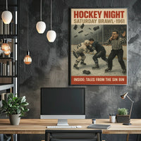 Hockey Night Saturday Brawl 1961 Poster