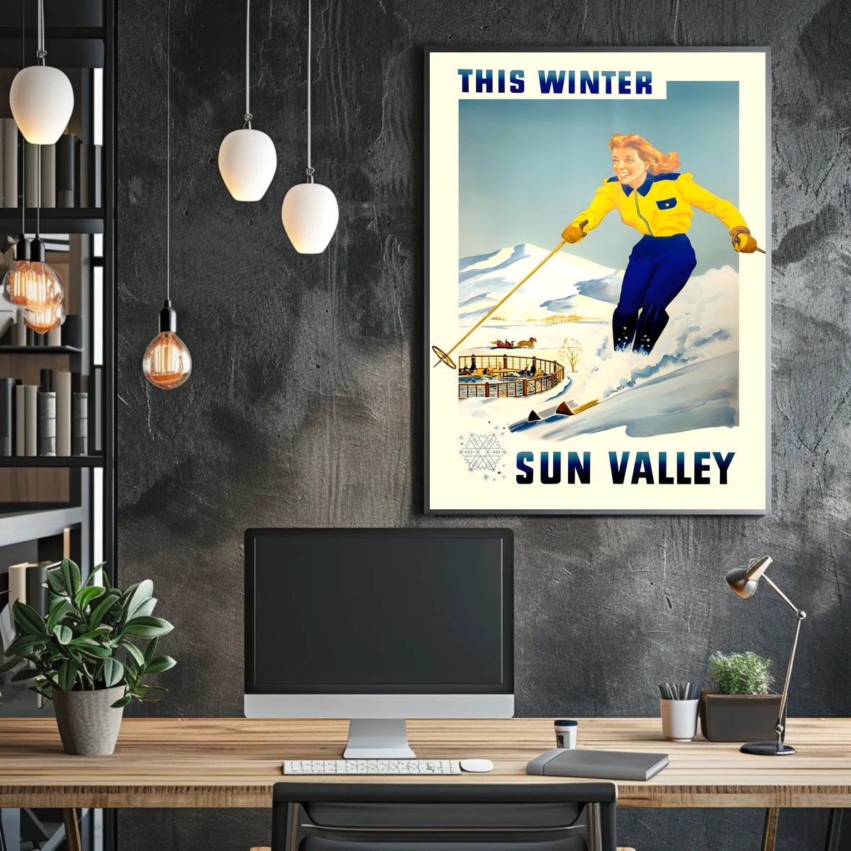 Sun Valley Winter Adventure Poster