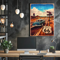 Journey on Route 66 Poster