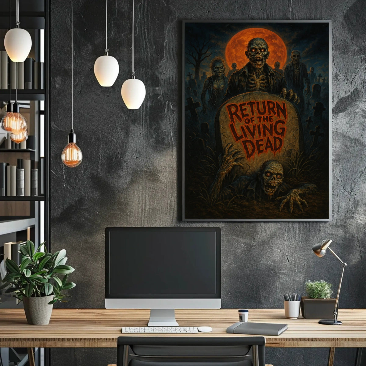 Return Living Dead Retro Horror Collectors Poster