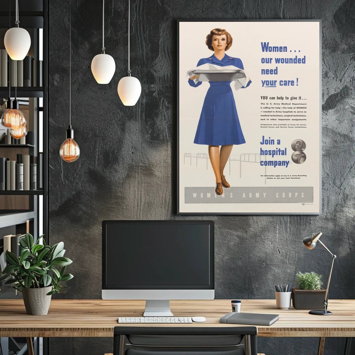 World War II Women's Medical Recruitment Poster