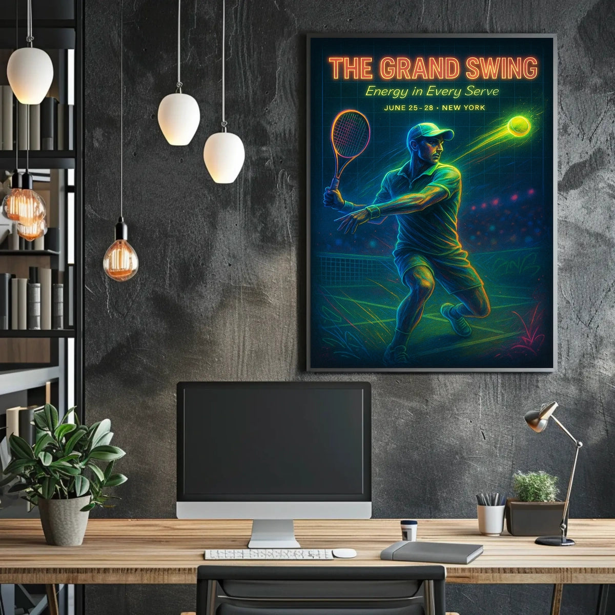 The Grand Swing Tennis Event Sports Poster