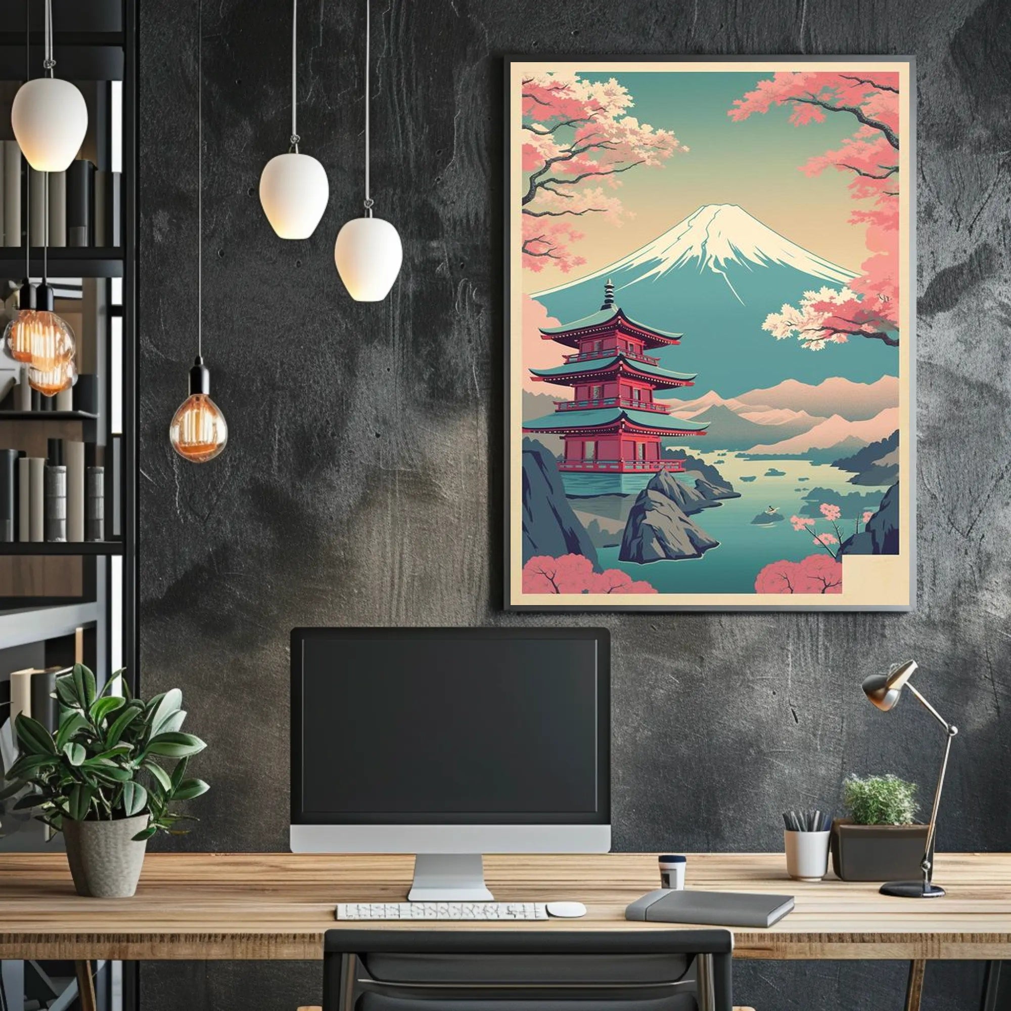 Tranquil Japanese Landscape Poster