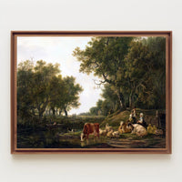 Idyllic European Countryside: Artistic Poster