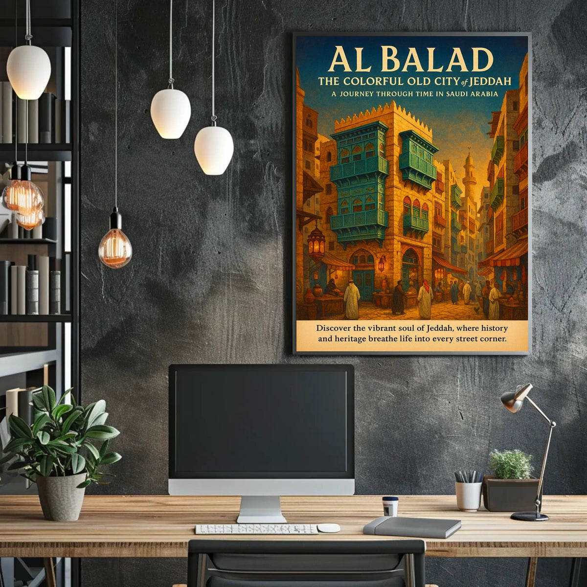Al Balad The Colorful Old City Of Poster