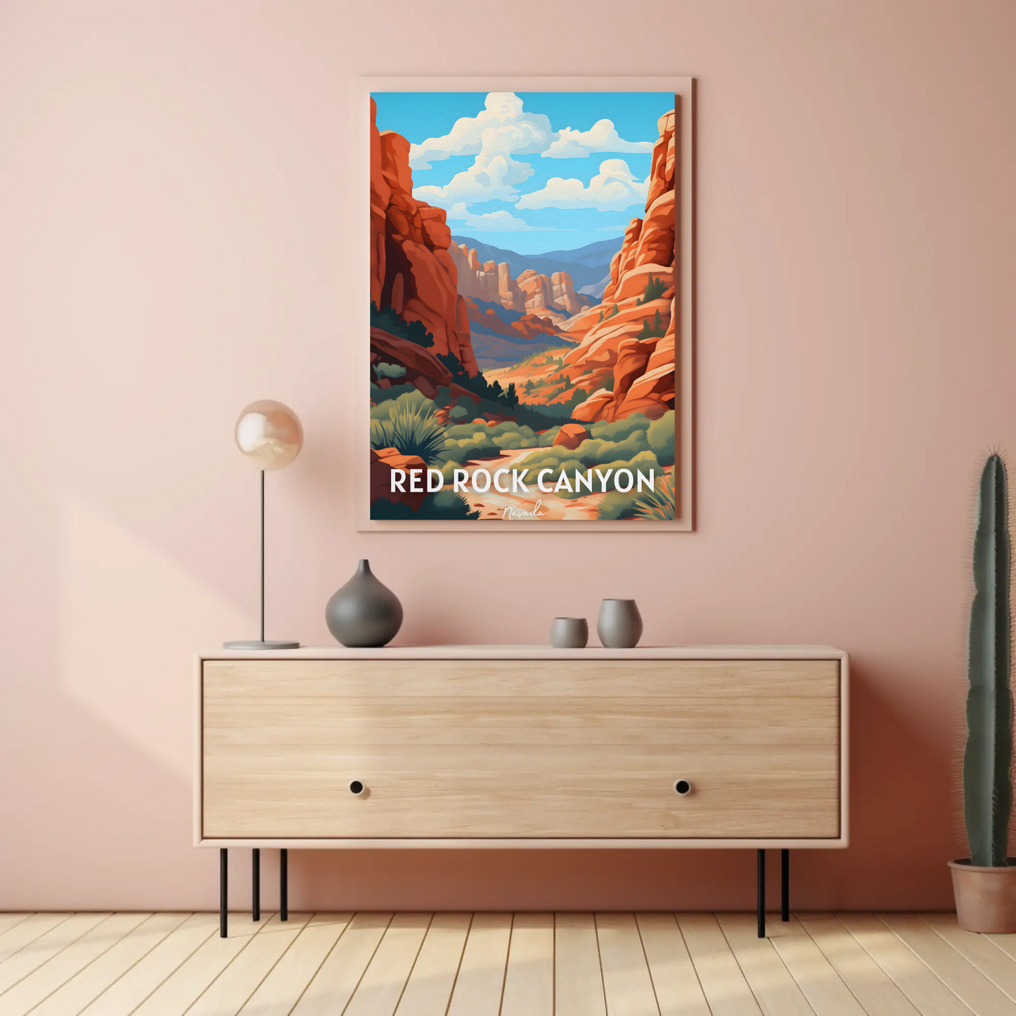 Red Rock Canyon Nevada Travel Poster
