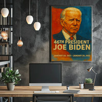 Biden Patriotic Expressionism Oil Painting Poster