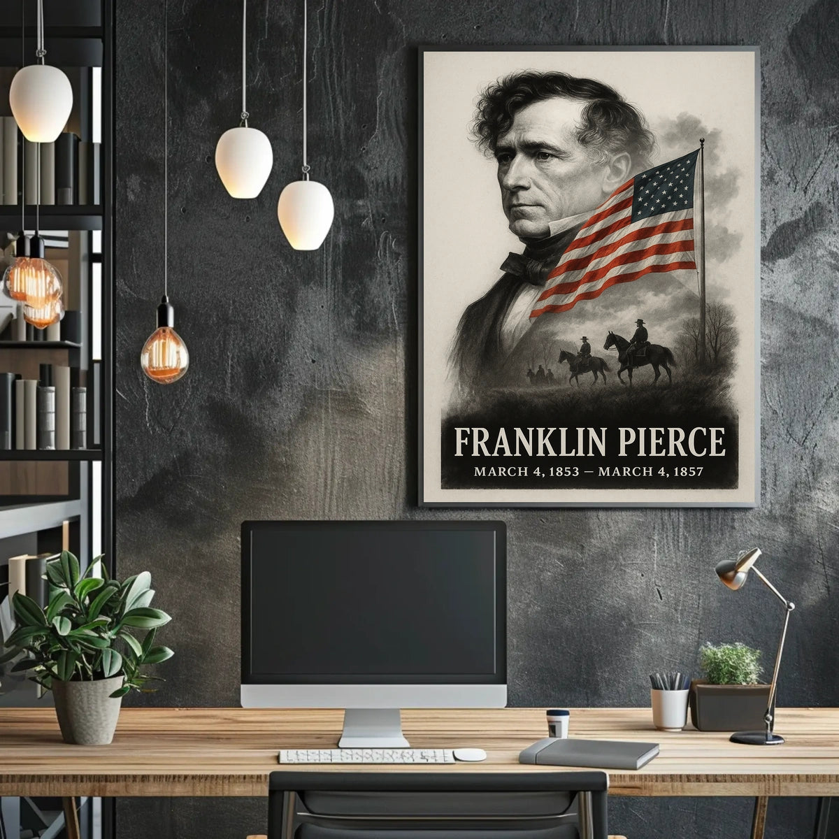 Franklin Pierce 14th President of the United States Reflections Poster