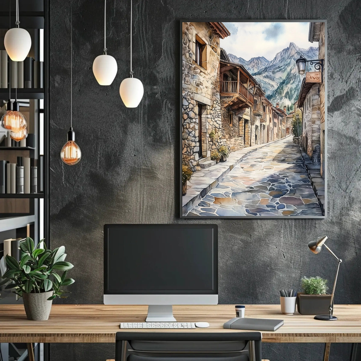Andorra Andorra la Vella Old Town View Poster