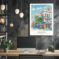 Vibrant Havana Streets Poster PosterGoat