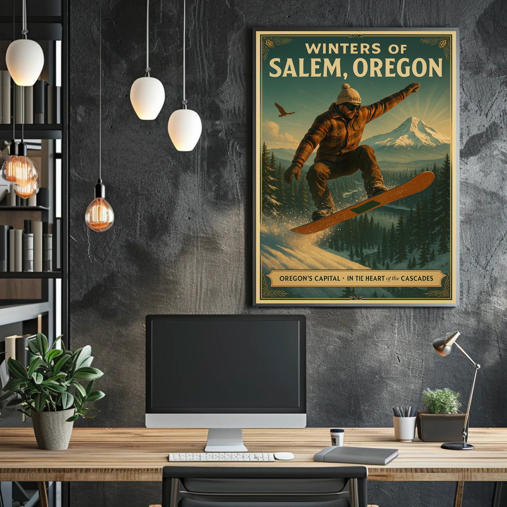 Winters of Salem, Oregon Poster
