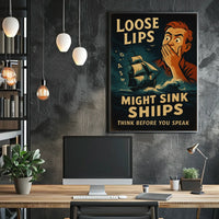Loose Lips Might Sink Ships Poster