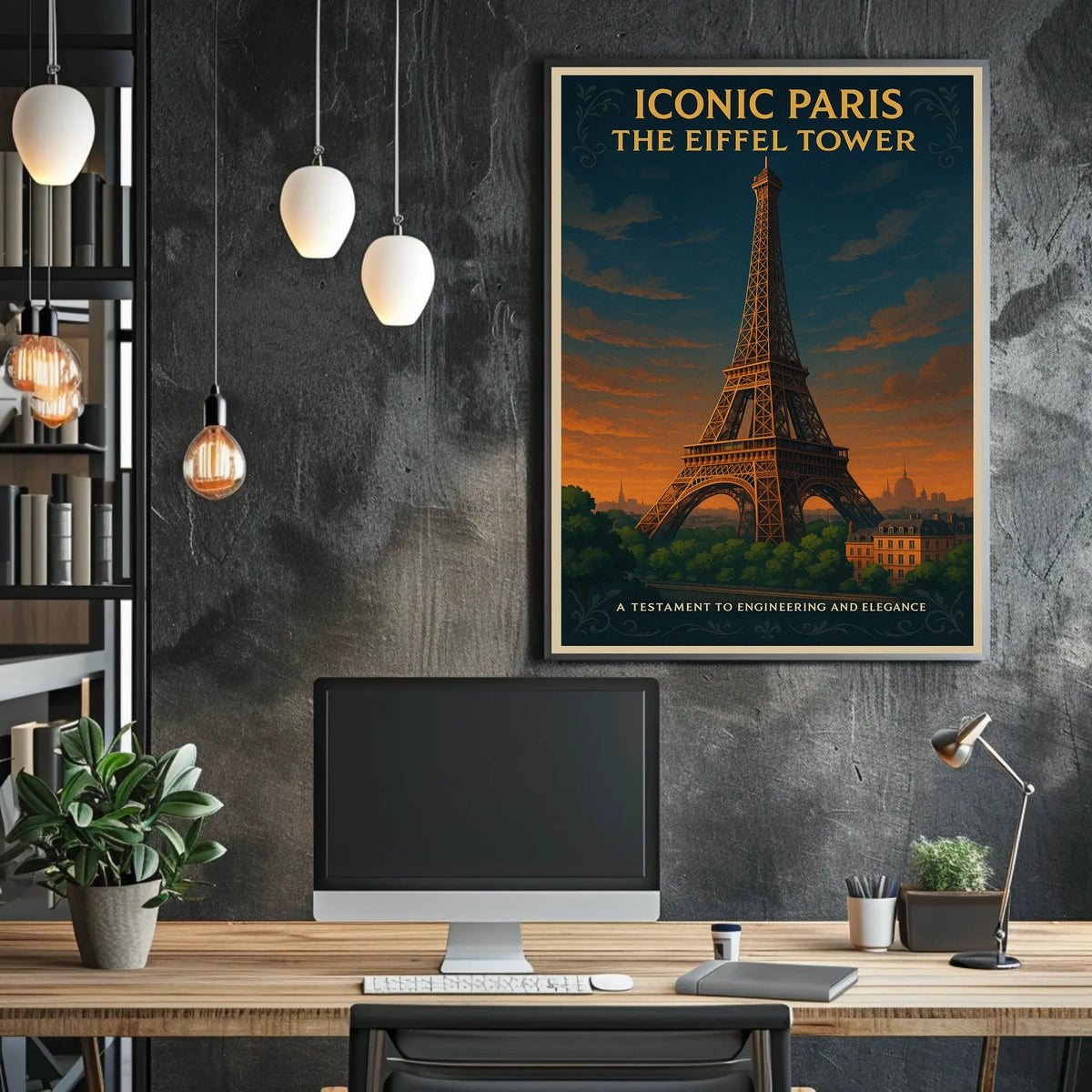 Iconic Paris The Eiffel Tower Poster