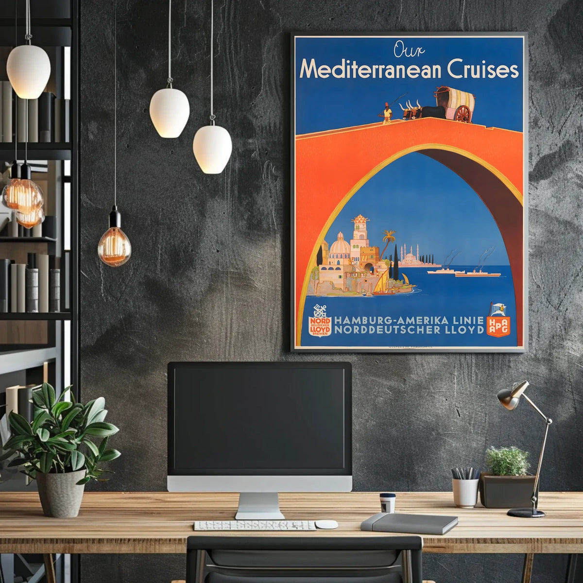 Mediterranean Cruises Advertisement Poster