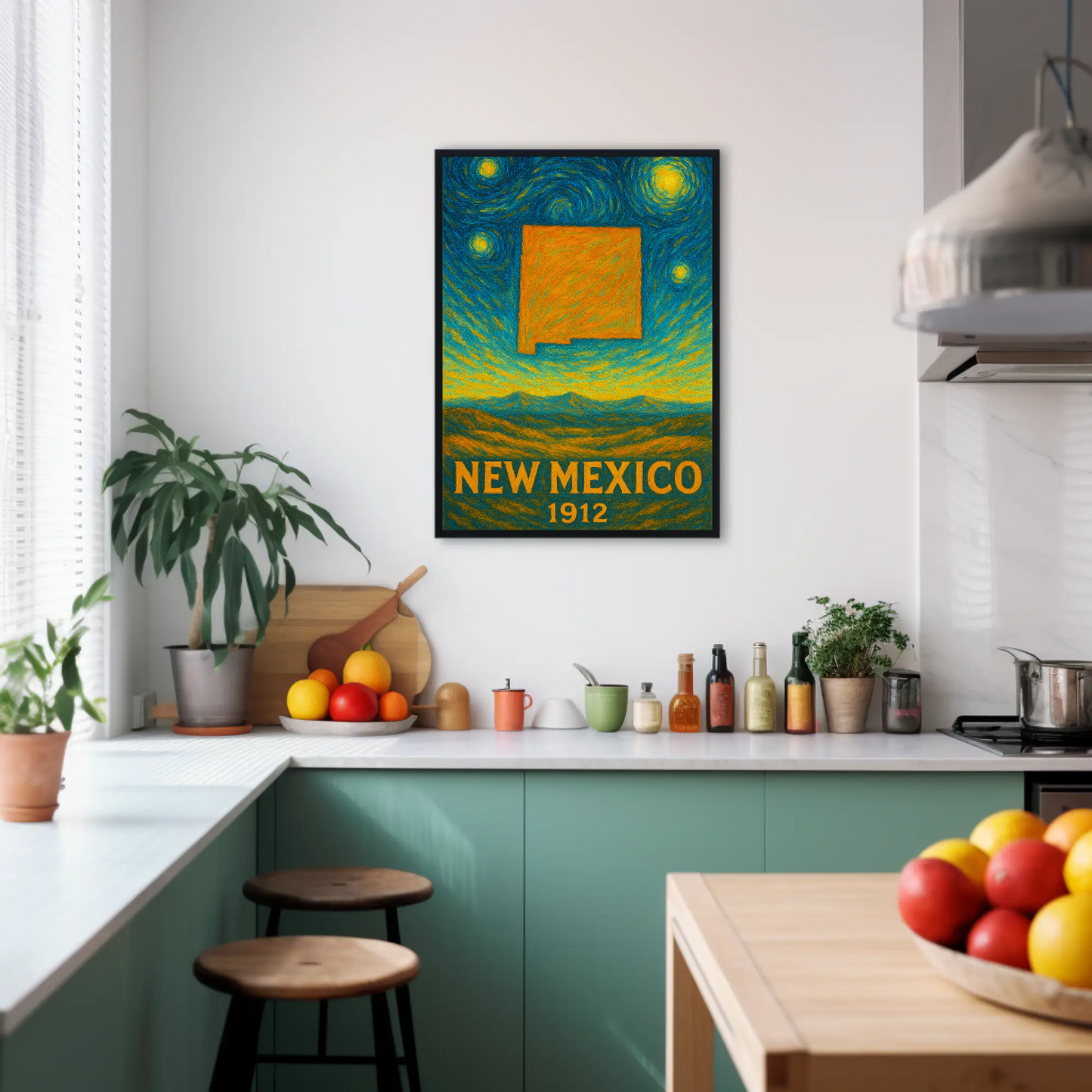 New Mexico Starry Night Poster