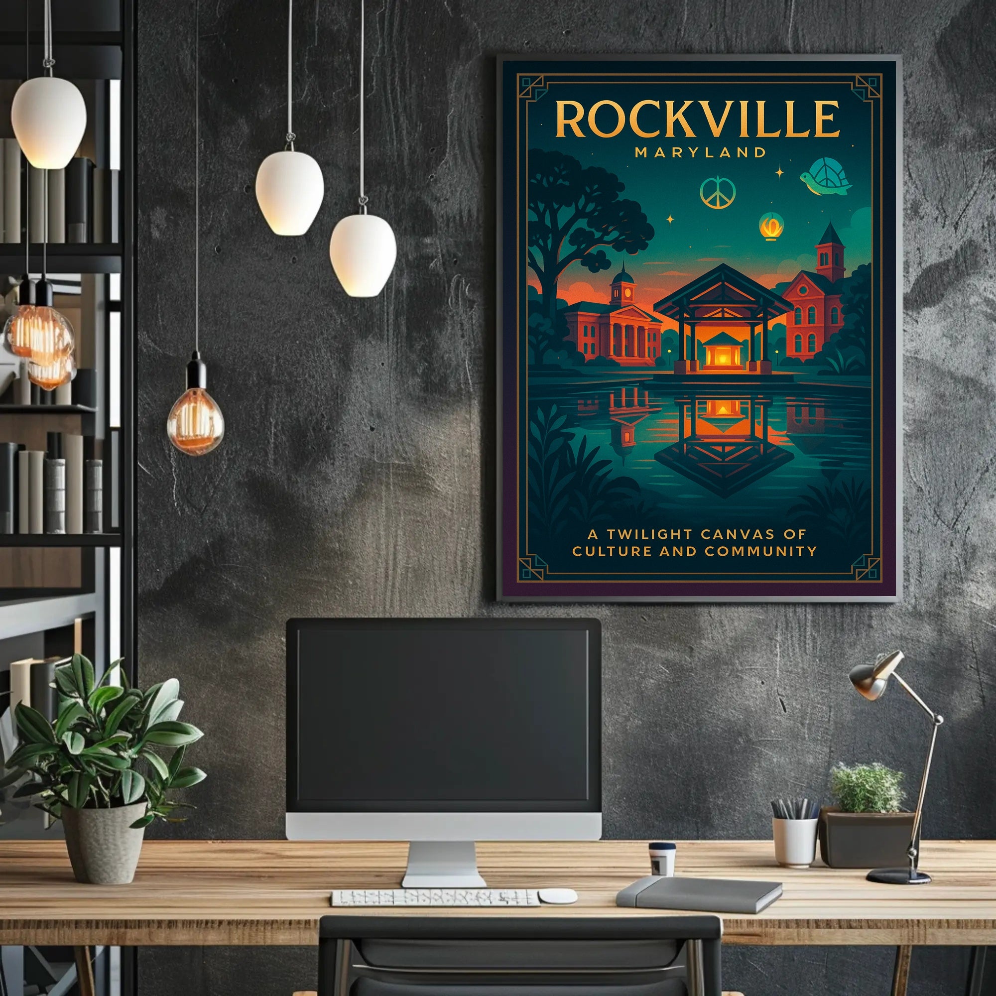Rockville: A Twilight Canvas Poster