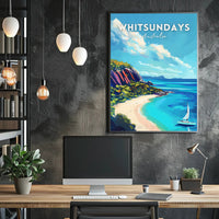 Whitsundays Tropical Getaway Travel Poster