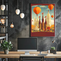 Surreal Skyline Adventure Poster