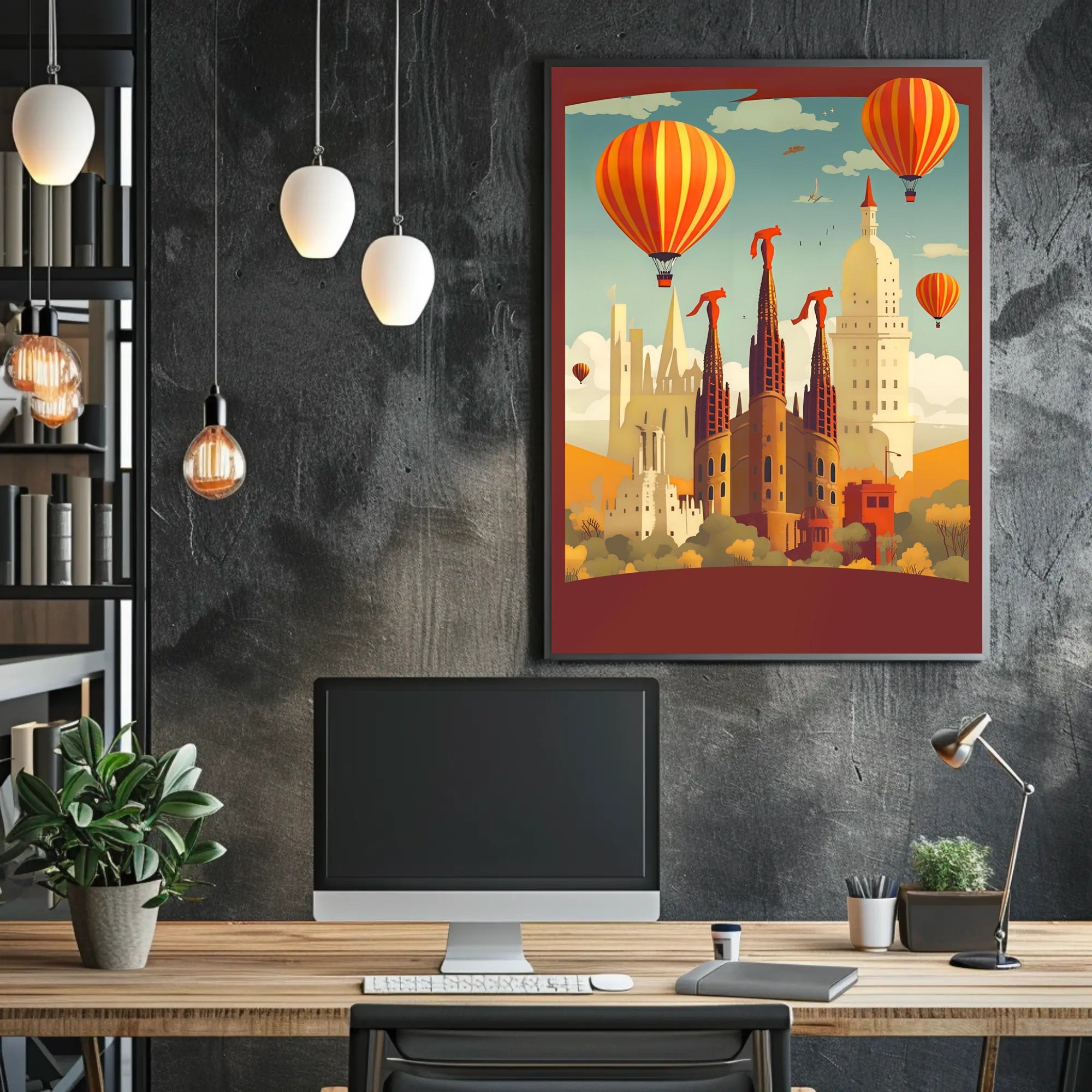 Surreal Skyline Adventure Poster