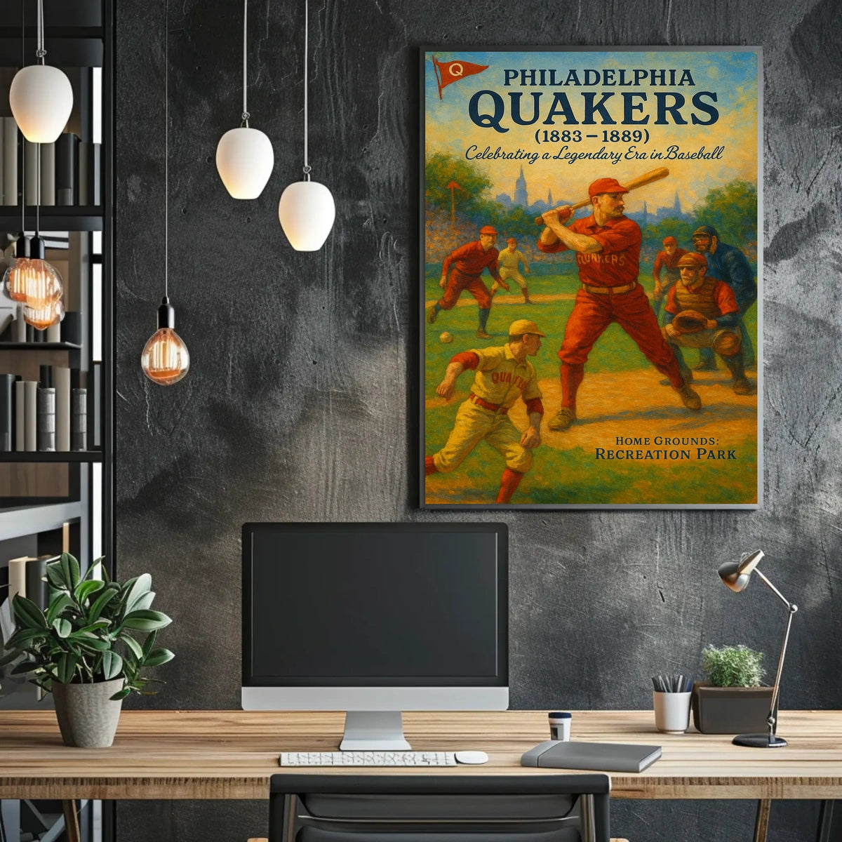 Philadelphia Quakers Baseball Era Poster